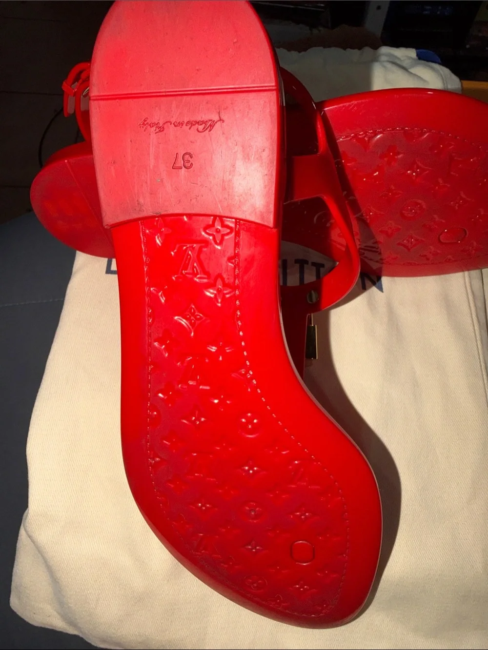 Louis Vuitton Red Sandal